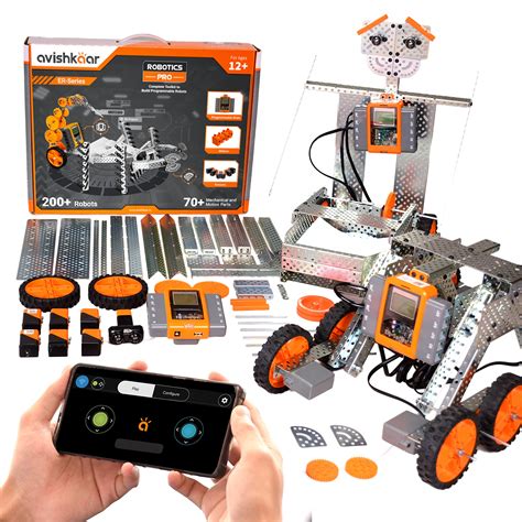 buildable robots that come in metal boxes|robot shop kits.